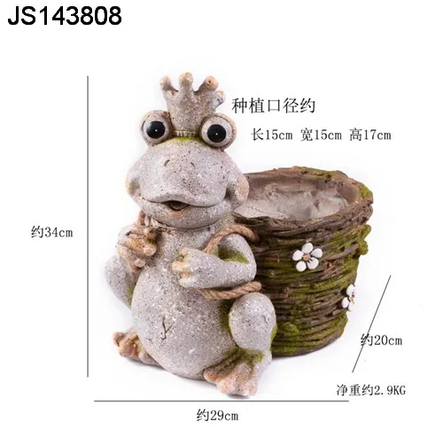 Frog pot planter Animal flowerpot garden pot outdoor