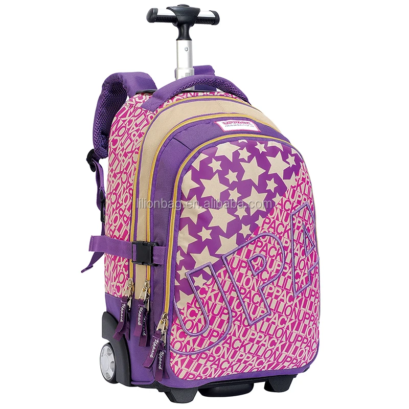 
Hot sale school trolley bag high quality single handle trolley backpack bag 