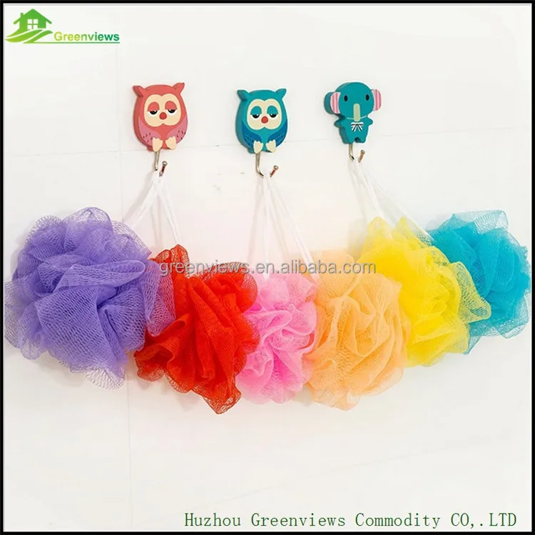 
 Alibaba, полиэтиленовый сетчатый спонж для ванны, спонж для ванны и душа с веревкой, отшелушивающий шар/цветок для тела  