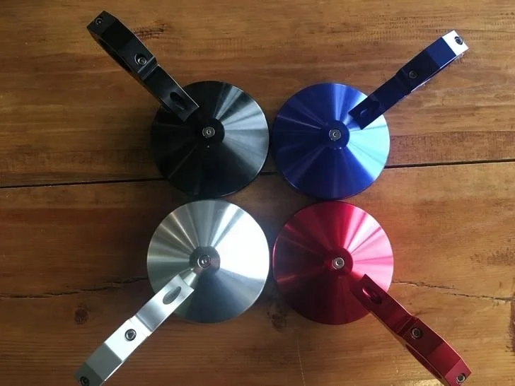 Алюминиевые круглые боковые зеркала заднего вида с ЧПУ для Polaris Ranger RZR Can-Am Maverick 1,75 дюйма 2 дюйма