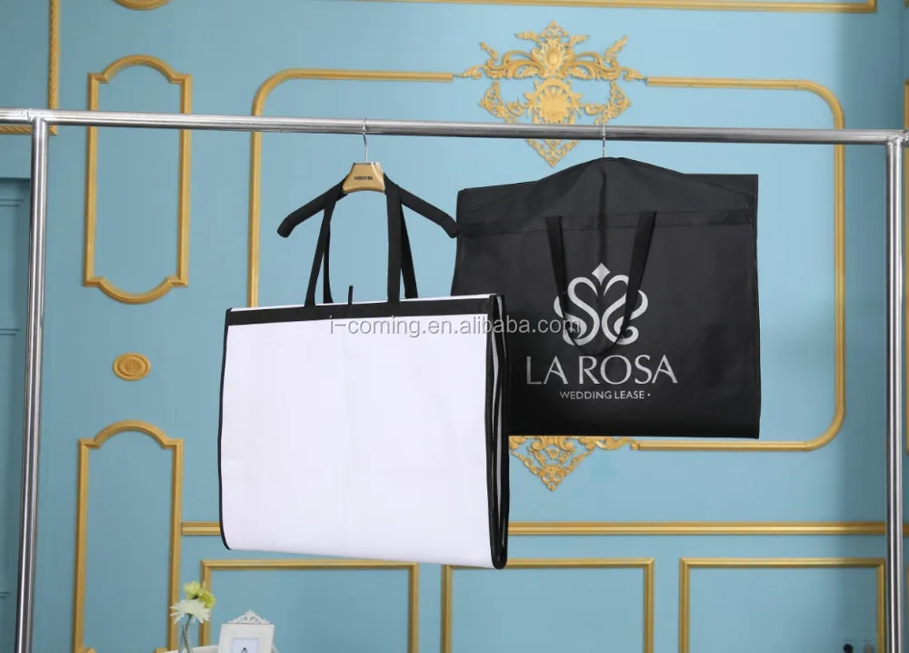 High Quality Long Dress Garment Bags Durable Cotton Woven Peva Polyester PP for Storage Packing Travel-Made in China