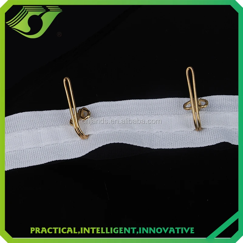 D-T0003 Polyester Curtain Tape Heading Accessories for Indoor Curtain Decoration Family Hotel Office Decoration All-season 2.5cm