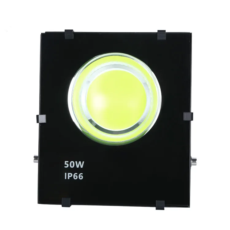 
Beam angle 140 square purple glass cover light cob led flood light 50w 