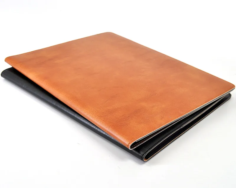 
Custom Logo Printed Classic Pad Folio PU File Folder Document Holder Case Bonded Leather A4 Padfolio 