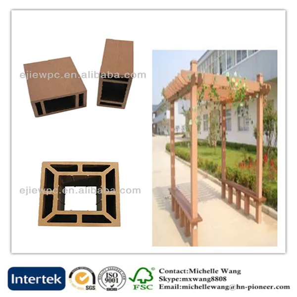 Environmental weather resistant wood plastic composite arbor, wood arbor, garden arbor
