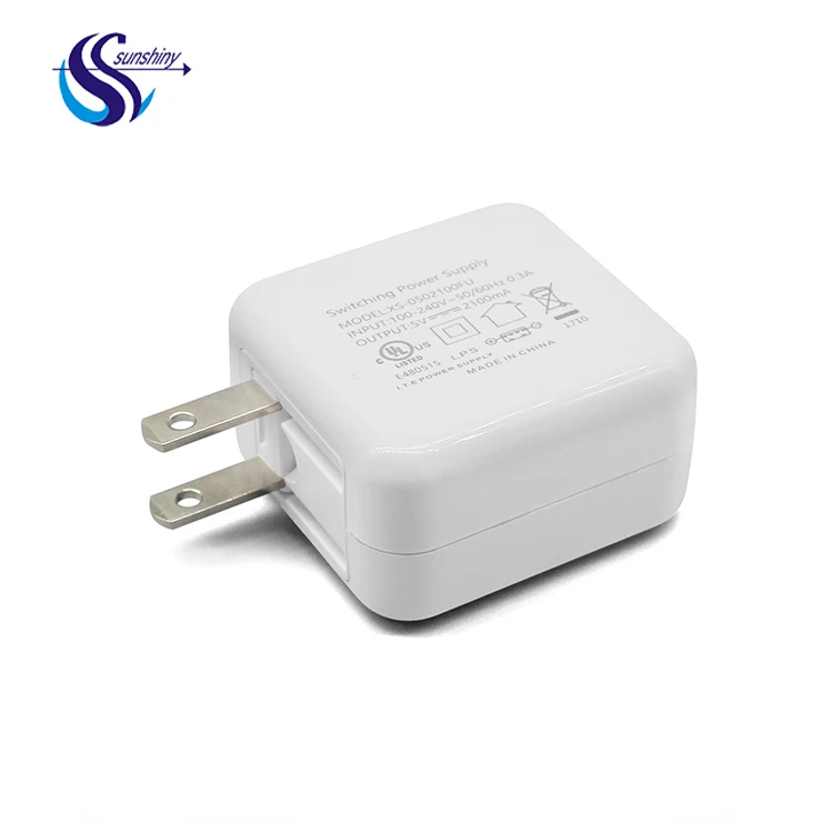 Нам разъем usb зарядное устройство 5 В 2.1a rohs адаптер переменного тока dual
