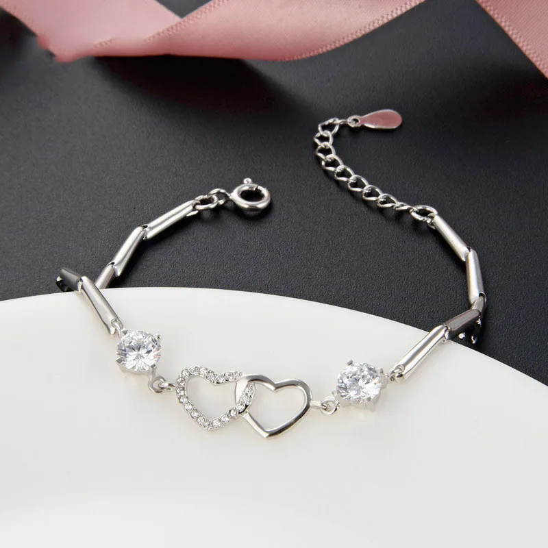 New Design 925 Sterling Silver CZ Diamond Moissanite Bracelet Bracelet for Women YJ001346