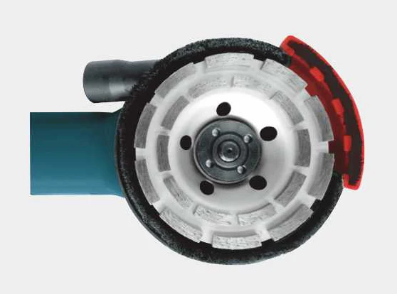 Dastool 125mm/5-inch 1400W  electric concrete tools with dust shroud for concrete surfacing finishing