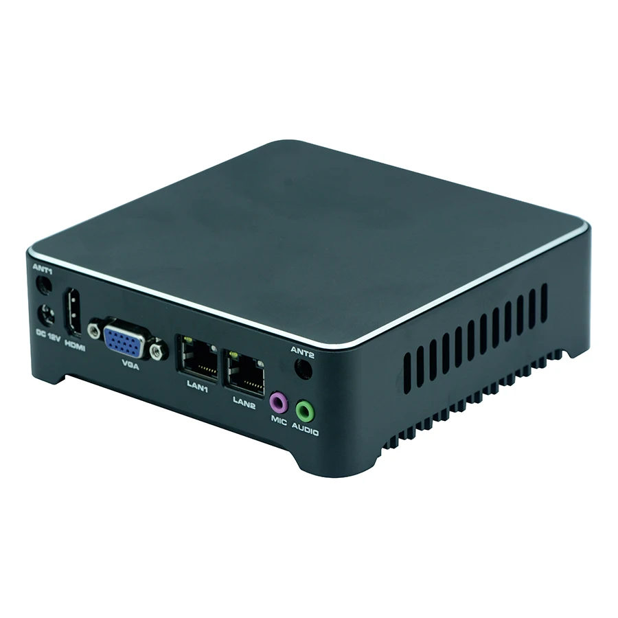 N3925BZ i3 i5 2 LAN Port Fanless Nano Computer Desktop Mini PC 12V