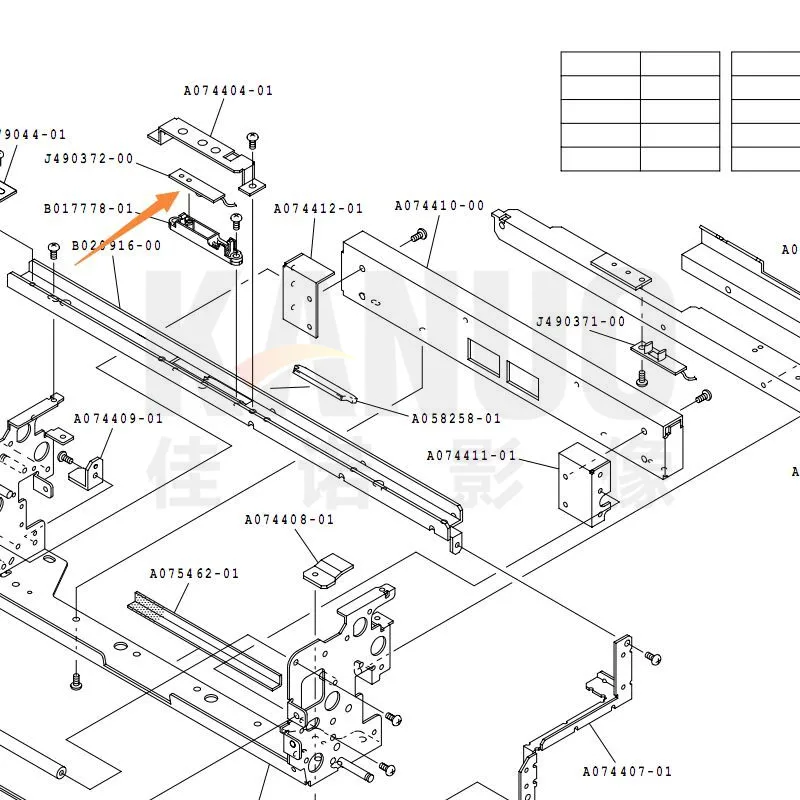 Светодиодная сенсорная печатная плата J490372 для Noritsu QSS 3201.3202.3203.3701.3702.3701 HD.3702HD