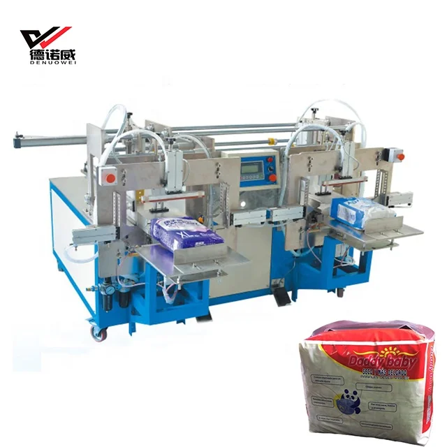 High quality semi automatic baby diaper packing machine
