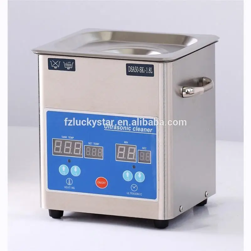 Корпус из нержавеющей стали, очень популярный цифровой ультразвуковой очиститель для зубных протезов с подогревом 2 л