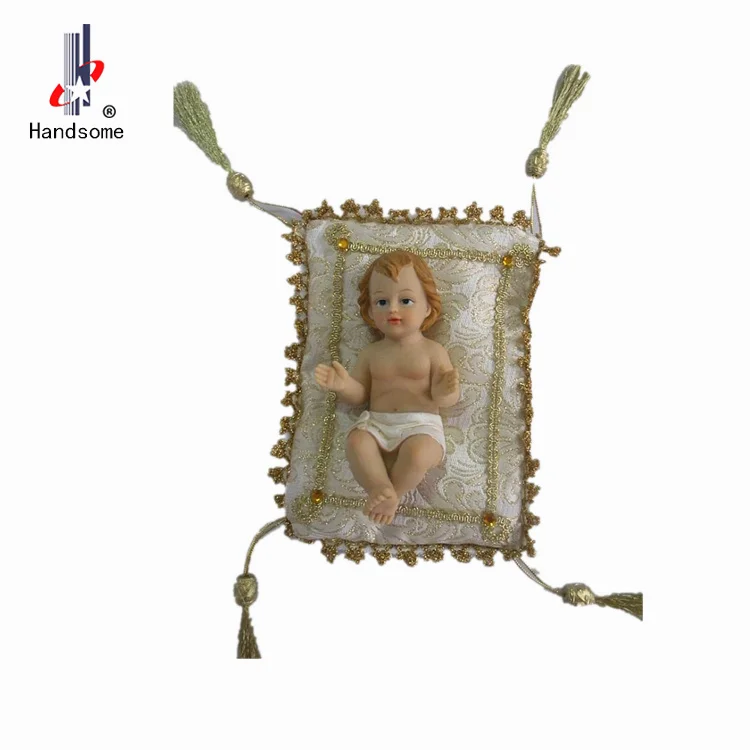 Promotional Wholesale sport resin christian jesus baby jesus statue gift