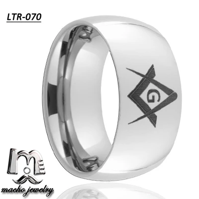 Fashion Masonic Tungsten Rings, Freemason wedding tungsten carbide rings for Mens and womens