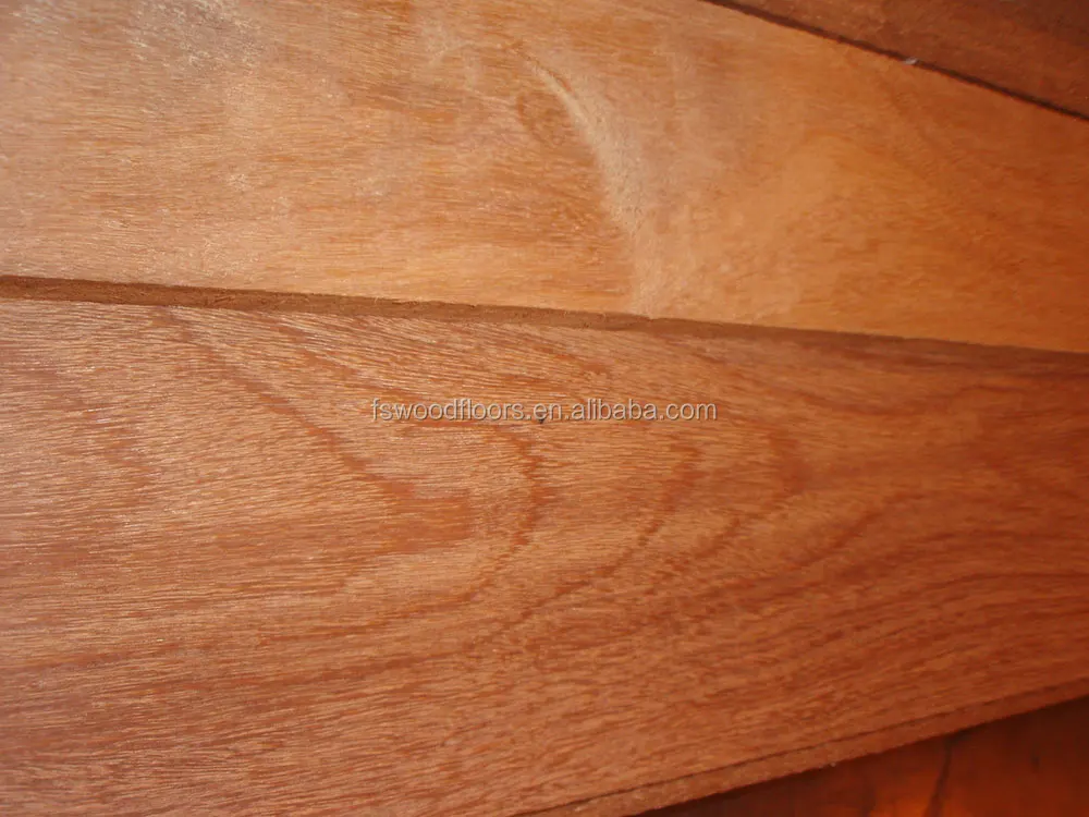 Reddish Brazilian teak hardwood decking boards