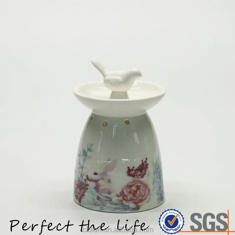 Dolomite Material Round-shaped ceramic oil burner for home decoration