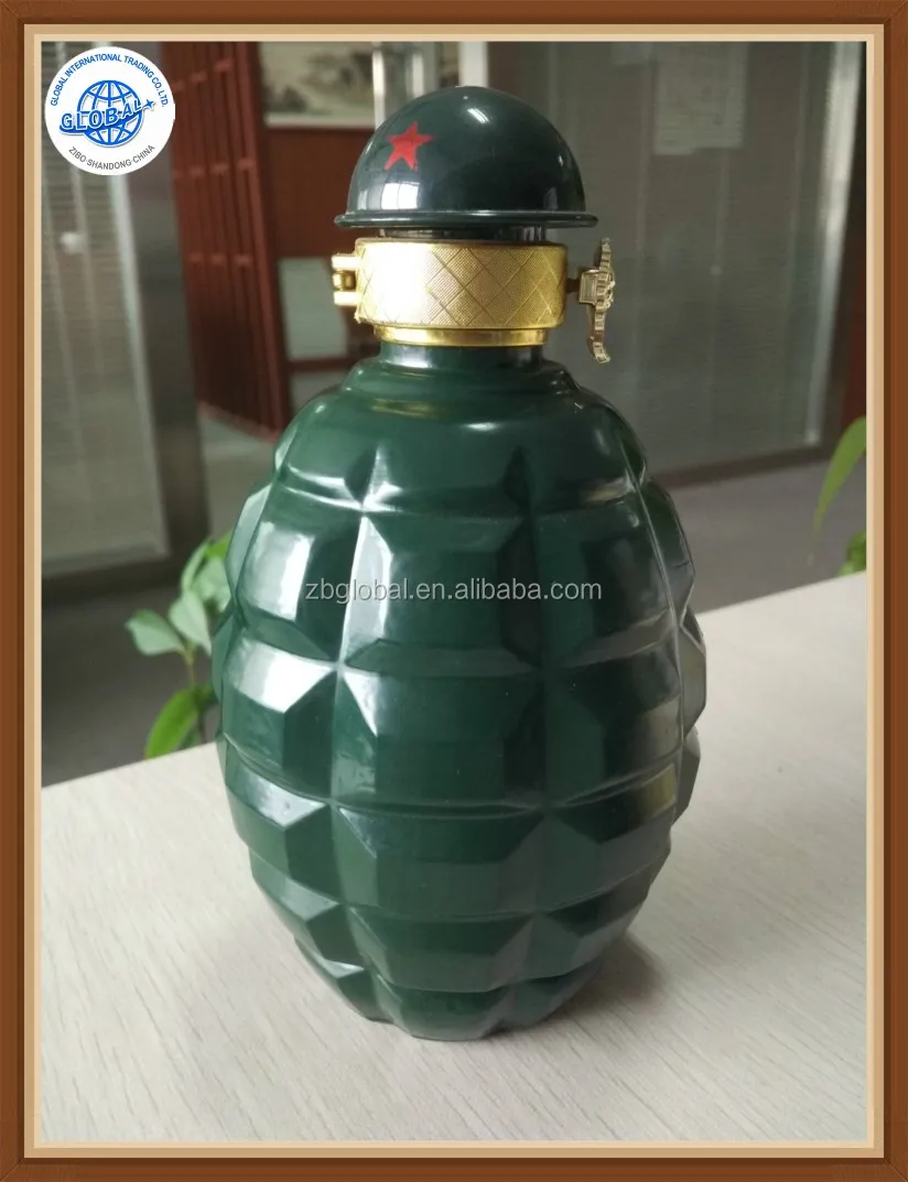 
Высококачественная стеклянная бутылка для вина в форме гранаты 