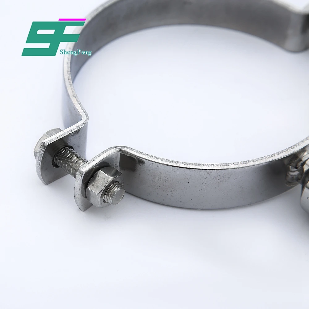 ShengFeng Hygienic SS316 stainless steel high pressure water pipe clamps
