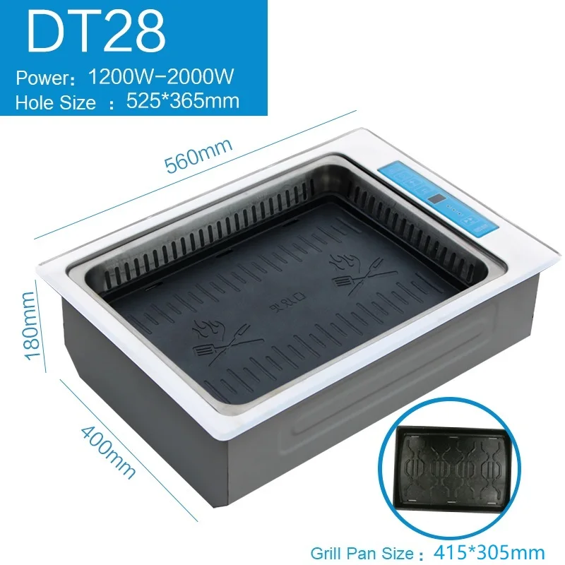 AOPA Smokeless Restaurant Korean BBQ Grill Table