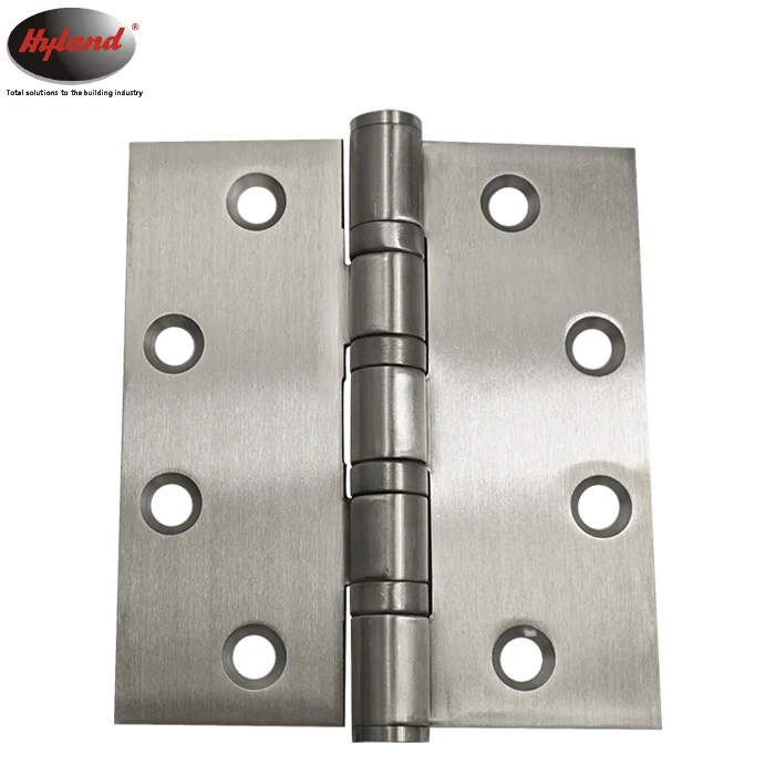 Ball Bearing Door Fixed Hinge  Hyland OEM Black Painting Stainless Steel Material 4 Inches , Heavy Duty Wooden Door Flat Hinge