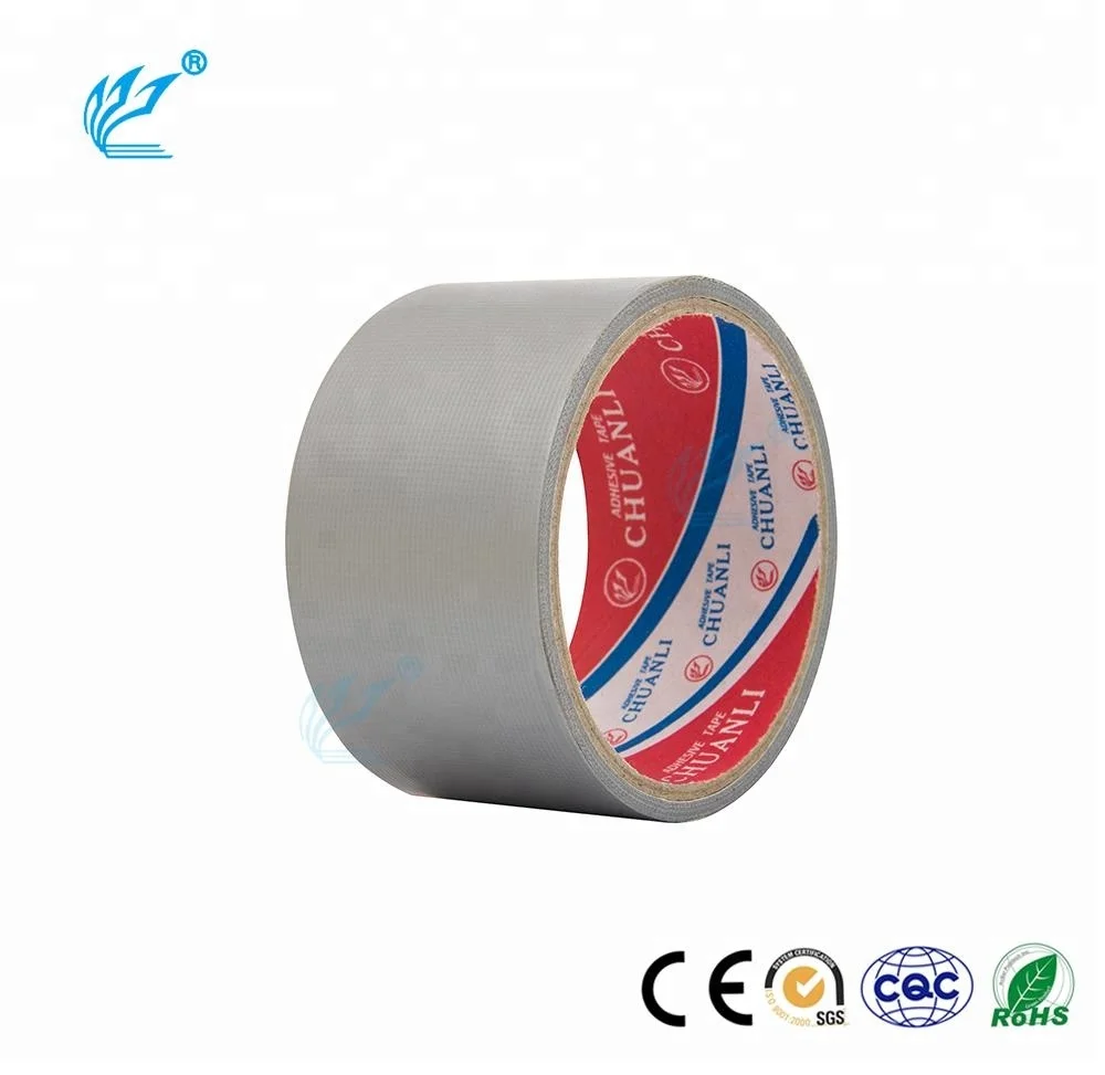 Adhesive 50M Duct Tape Black Cloth Duct Tape Custom Heavy Free Sample Heavy Duty No Residue Silver PE Waterproof Acrylic Masking