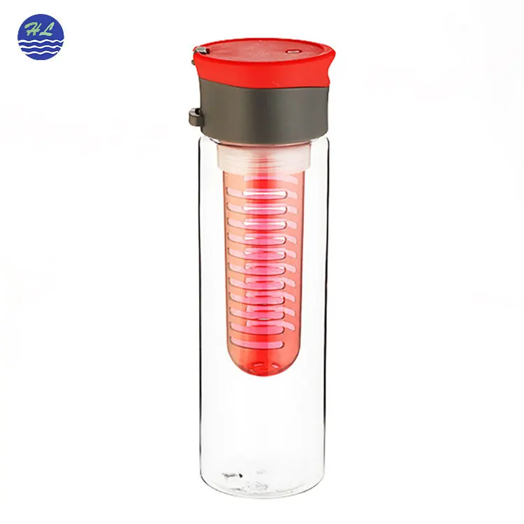 
Wholesale BPA free 750ml fruit infusion leak proof private label tritan plastic detox sport fruit infuser water bottle 
