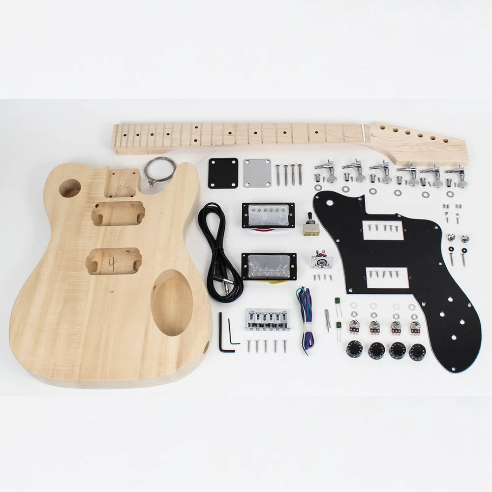 Необработанная электрическая гитара, набор «сделай сам» с системой Tremolo