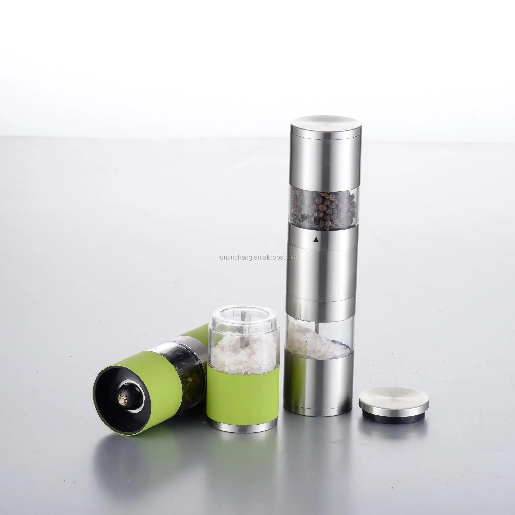 Новая горячая распродажа 2 в 1 ручная мельница для соли и перца