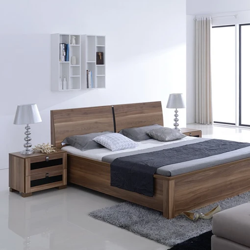 Luxury bedroom suite furniture master bedroom queen size wooden bed bedroom suite modern furniture MDF