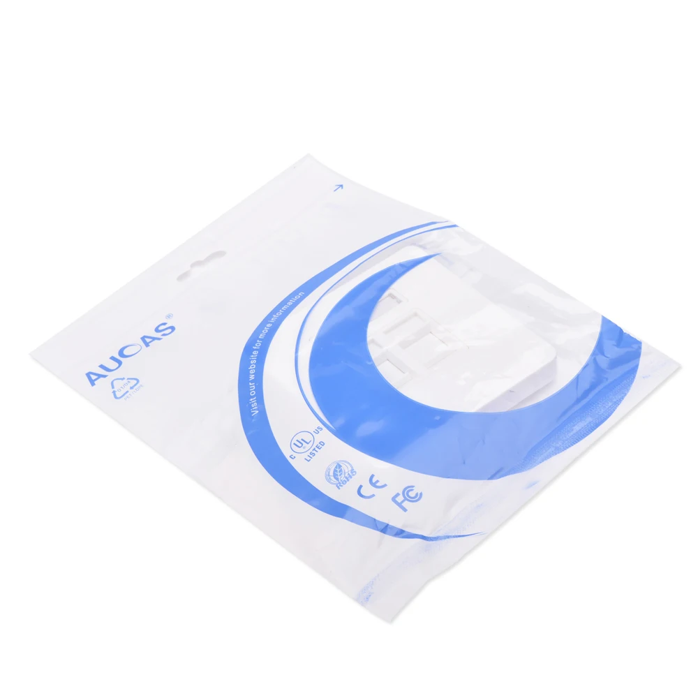 Aucas Wall plate Dual port rj45 rj11 Modular Face Plate