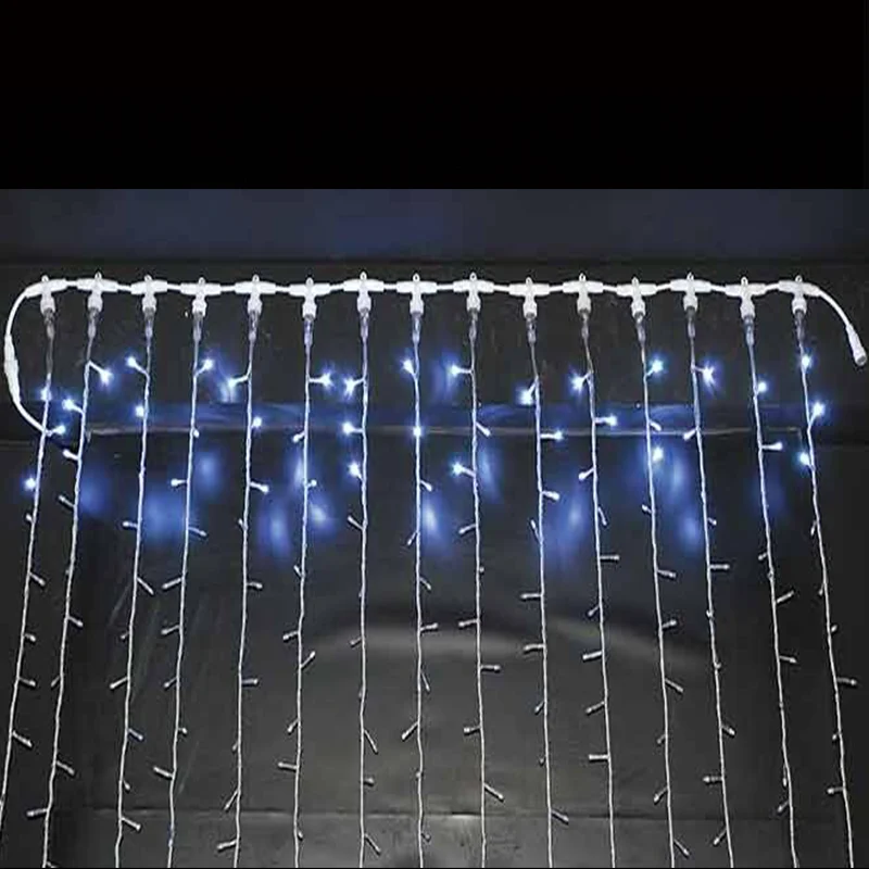 Wedding Connectable 20ft Waterfall Curtains LED Fairy String Lights For Backdrop Party Stage Decor