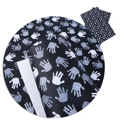 Cheap Hand Printed Fabric Synthetic Leather Roll For Bag 71219