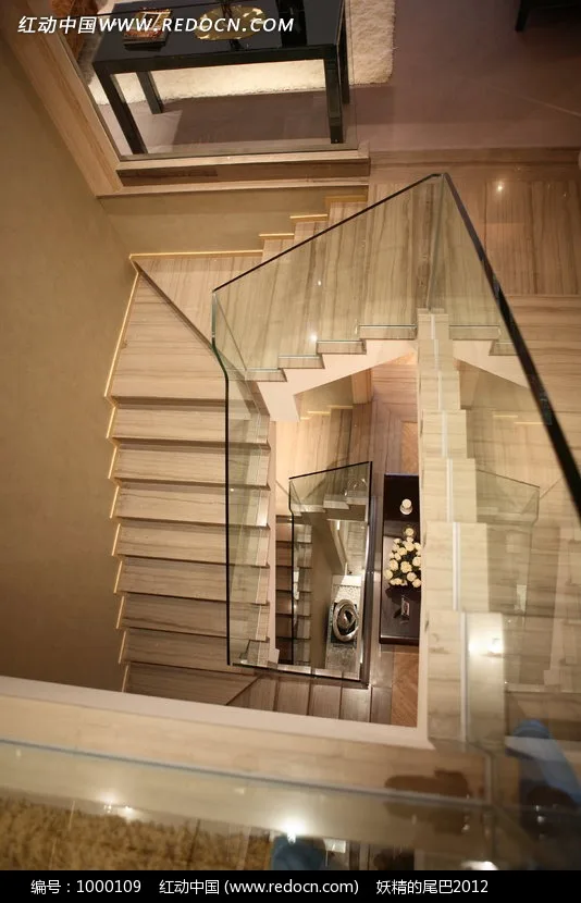Interior Frameless Design Indoor Glass Stair Railing  Price
