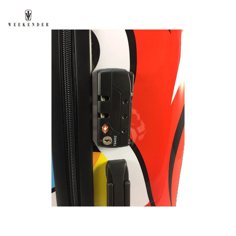 Fashionable Printing Spinner Wheel Polo Aluminium Trolley Luggage