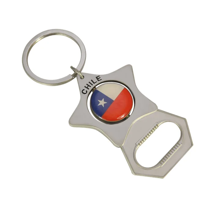Factory High Quality Bottle Opener Keyring Custom logo Enamel Epoxy Beer Opener Keychain