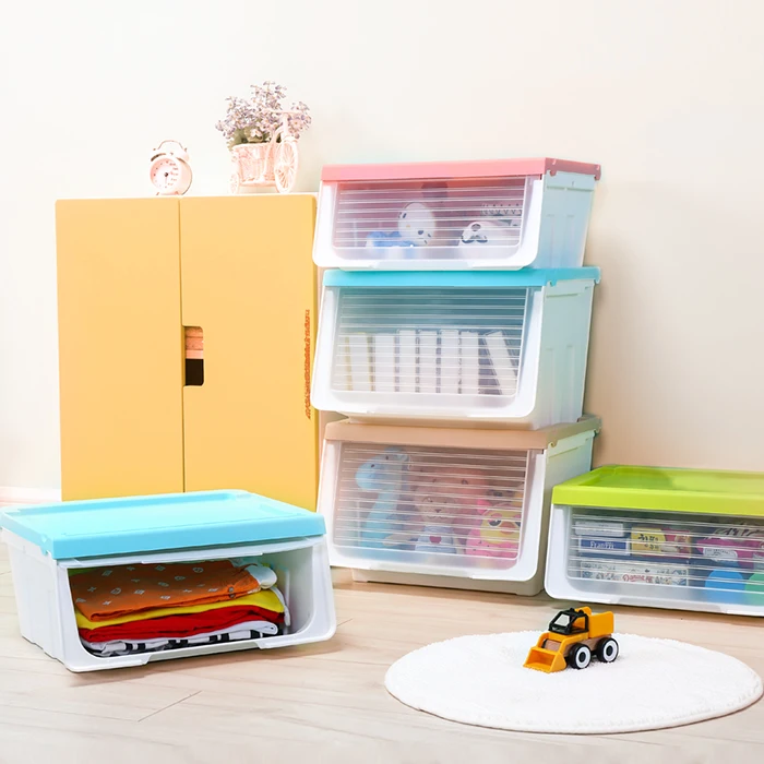 
Plastic book kids toy box cloth bins living room bathroom storage 