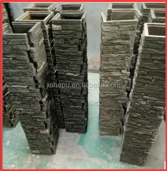 
outdoor decorative PU faux letter box and wall column manufacturer 