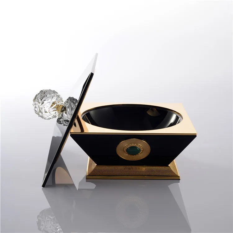 Wholesale New high quality transparent crystal candy jar for home decoration