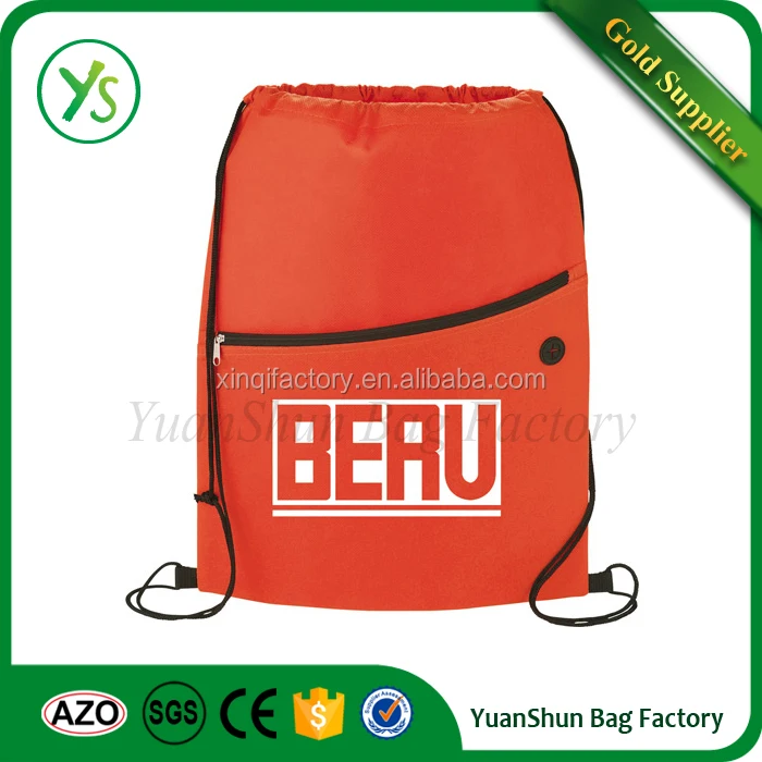 
210D heavy duty earphone polyester drawstring bag 