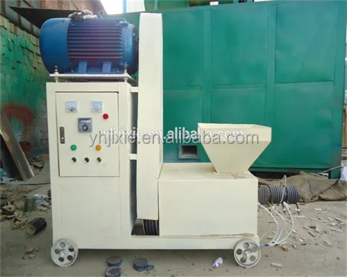 customer favorite automatic environmental hydraulic press shisha charcoal powder briquette extruder making machine with cutter