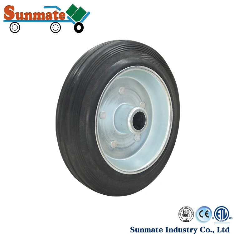 Твердые резиновые колеса для тачки газонокосилка