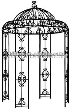 wrought iron gazebo for outdoor