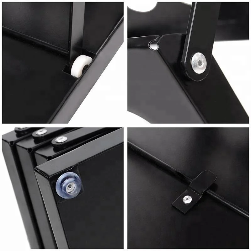 4 Pockets Brochure Magazine Catalog Literature Display Holder Rack Floor Pop up Folding Stand