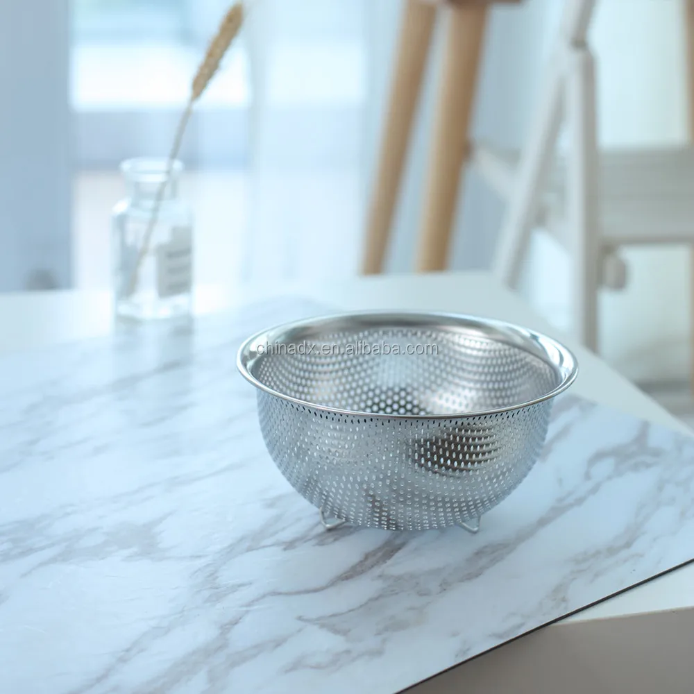 
Stainless Steel Professional 5-Quart / 6-Quart / 8-Quart Micro-perforated Colander 