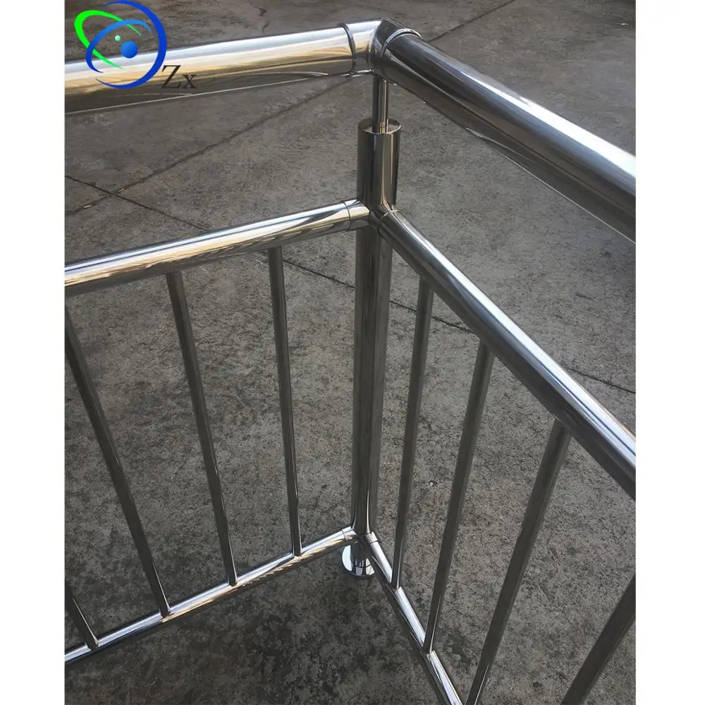 304/316 Stainless steel stair handrail /outdoor deck balustrade/protective guard baluster/external porch balcony railings inox