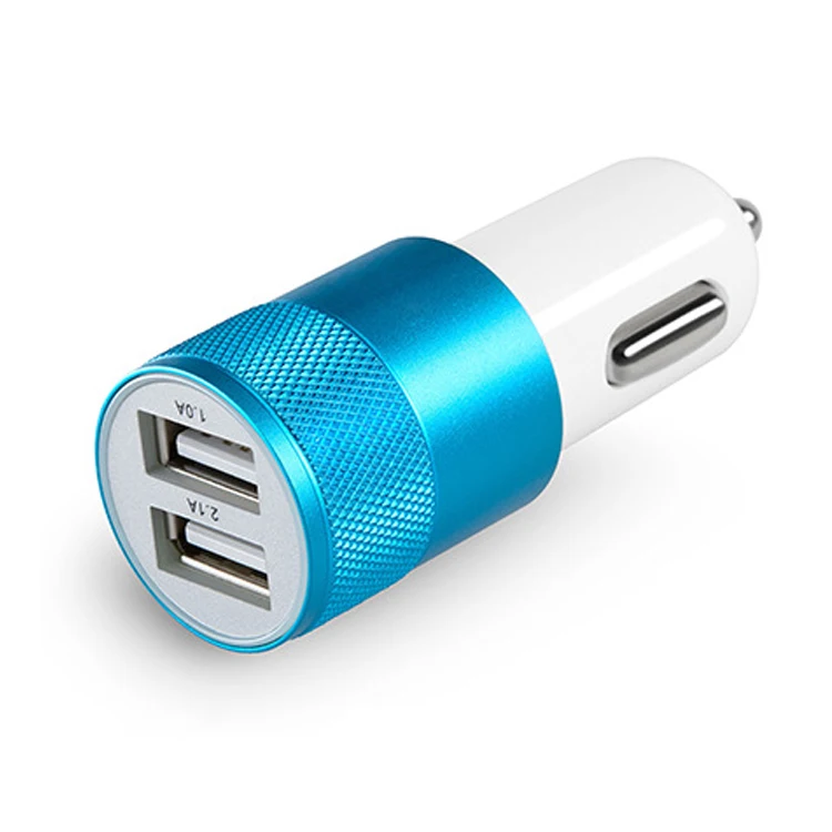 Electric Car Charger For Mobile Car Phone Charger With Dual 2 Ports Car Charger