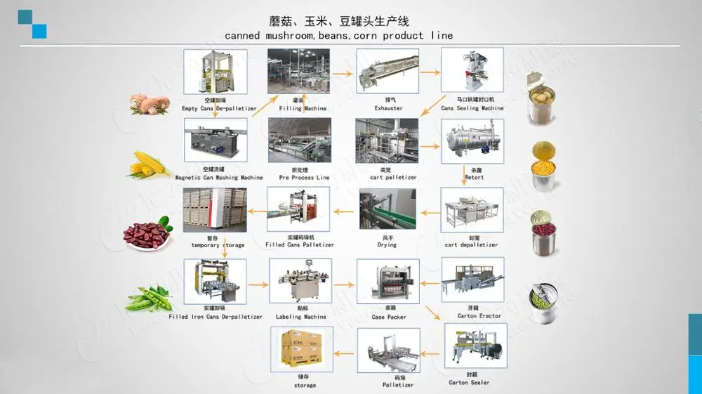china automatic canned beans production line