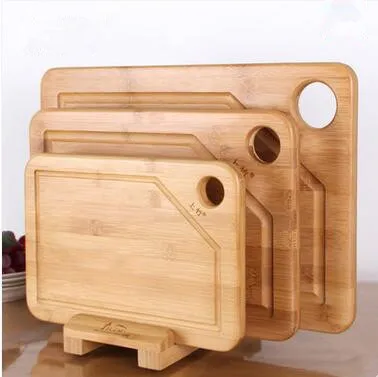 Rectangular food grade bamboo cutting board wholesale