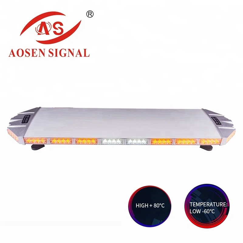 12V 24V 264W Waterproof Flashing Strobe Warning Lights Police Emergency Ambulance LED Roof Light Bar for Police office
