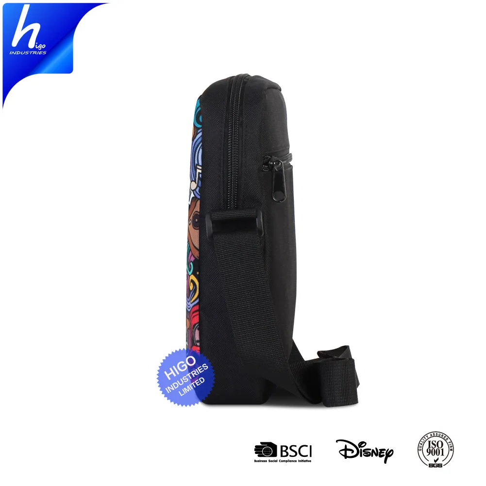 Manufacturer OEM Wholesale Custom Violin printed Polyester Women Mini Shoulder Cheap Satchel Messenger bag Cross Body Bag